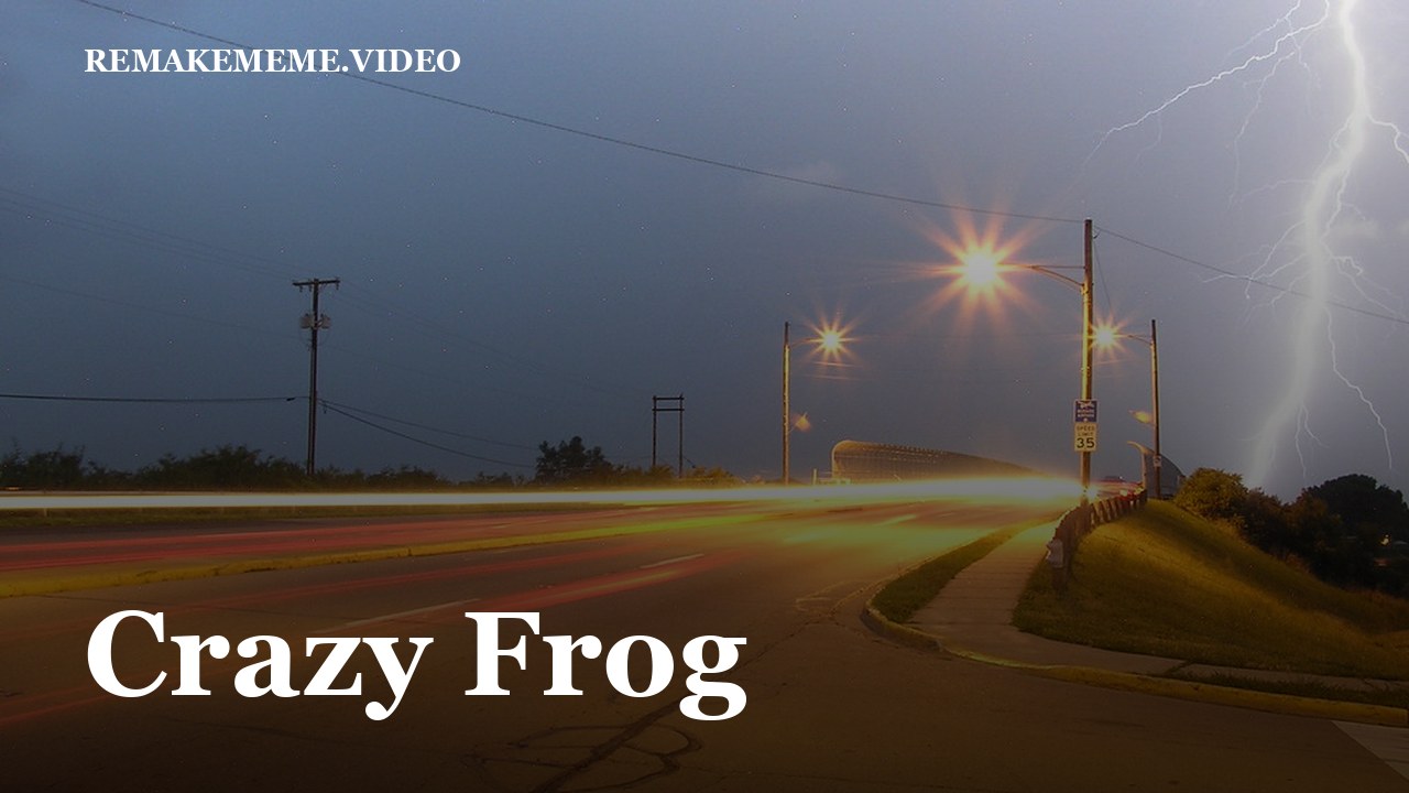 An empty overpass at dusk, the stand-in image for the Crazy Frog format