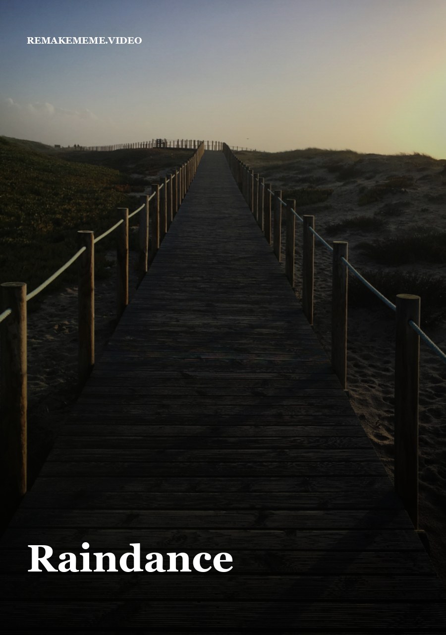 A wooden pier at dusk, the stand-in image for the Raindance format